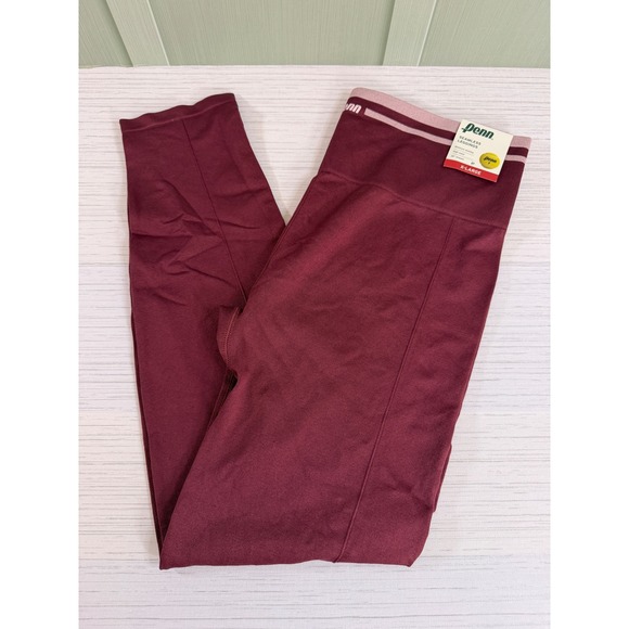 Penn Pants - Penn Women XL Seamless Leggings Windsor Wine High Waist Athletic PEGF26158 NWT
